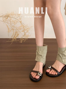 XUJIA | Stylish Platform Internal Height Increasing Toe Separated Sandals