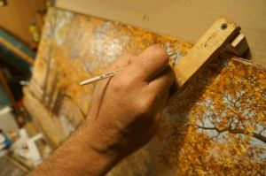 พู่กันหัวแบนเฉียง เมมโมรี่พอยต์เบอร์ 6-14 ผลิตด้วยมือจากเยอรมนี KUM MemoryPoint Brush Flat-Slanted 6- 14 Handmade in Germany G5140x11