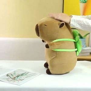 Guinea Pig Doll Plush Toy Stuffed Pillow Toys Detachable Small Turtle Backpack Cartoon Cute Capybara Plush Toy Kids Gift