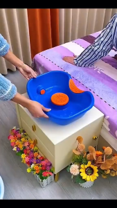 WUZHE Hair Wash Portable Basin Bed Shampoo Tray Portable