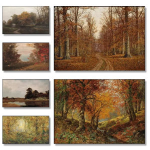 Jigsaw Puzzle for Adults 1000PCS-50X70CM Vintage Country Lake Artwork Mindful Game Stress Relief Decor Gift