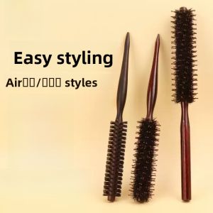 Comb Hair Curling Comb Bristle Inner Buckle Cylinder round Brush Blow Hair Styling Rolling Comb Home Hair Salon Professional Men and Women