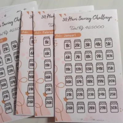 Amplop Saving Challenge ( isi 12 bulan)