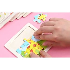 Đồ chơi xếp hình Tranh Ghép gỗ 9 mảnh size nhỏ 11x11 cho bé