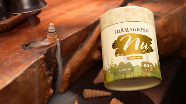 💫[THƯỢNG HẠNG] Nhang Nụ Trầm Hương Mộc Lâm 80g, Trầm Nụ Khói Ngược Xông ...