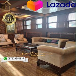 Sofa  Chester -set sofa chester-sofa cantik -set sofa jati formasi 3211