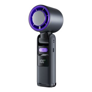 HELLOLEIBOO | Portable Handheld Mini Fan Leafless Spray Cooling Semicondutor Cold Air Portable Personal Cooling Device Quiet Rechargeable Fan