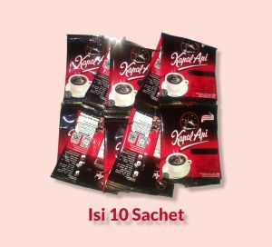 Kopi Kapal Api Isi 10 Sachet Kopi Item Plus Gula Bubuk Kopi Grande Gula Aren Mocha mix