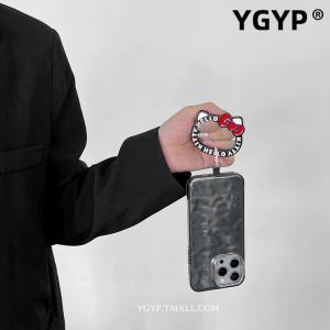 YGYP KT Cat Phone Charm New Cute Cartoon Design Detachable Outdoor Travel Bag Strap Keychain Removable Anti-Lost Hand Rope Clip