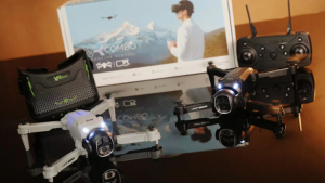 E4 Aerial Photography Drone Optical Flow Hover Quadcopter VR Glasses Image Transmission Remote Control Aircraft