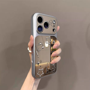 Full Protection Mirror Large Window Silicone Phone Case