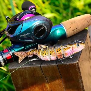 Fishing Baits 13.7cm Multi-Knot Fish 8-Sections Bionics Fishing Baits Sank Hard Bait Fishing Baits