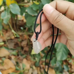 Natural Type A Jadeite Pendant: Three Legs Toad with Fugua (Sku: pendant430)