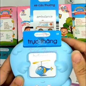 Máy Đọc Thẻ Flashcard Thông Minh 112 Thẻ 224 Từ Vựng. Đồ Chơi Máy Học Song Ngữ Tiếng Anh Tiếng Việt Giáo Dục Sớm Cho Bé