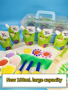 【100ml per bag】Childrens Watercolor paint 7 color poster paint set Art Pigment Acrylic Paint Set