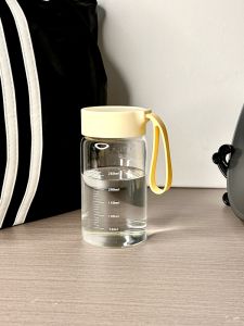 Cốc Thủy Tinh Borosilicate Cao Có Thể Đo Lường Cốc Cà Phê Cốc Sữa Cốc Đi Bộ Cốc Đậu Nành Cốc Nhỏ Di Động Cốc Thủy Tinh