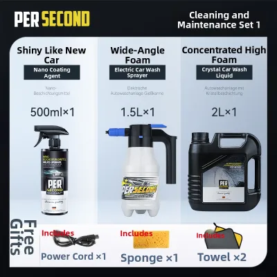 PERSECOND | Electric High-Pressure Car Cleaning Foam Sprayer Home Use