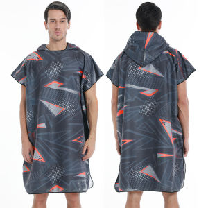 HAIMIAO | Quick-Drying Changing Robe Zipper Hooded Cover-Up