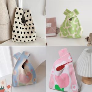 Birthday Knitted Bag Childrens First Year Celebration Mooncake Banquet Wedding Return Gift Handbag Polyester Urban Simple Style