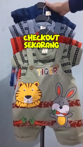 Jumpsuit Bayi Jumper Bayi Newborn Baby Tutup Pakaian Bayi  0-9 bulan motif Karakter Kartun Animals