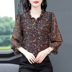 DAIXIANGFEIZI | Áo Chiffon Cho Bà Mẹ 3 Mùa Tay 7/8