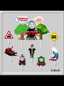 Topper cake thomas kereta hiasan kue