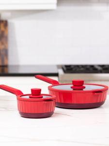 Zuutii Non-Stick Deep-Fry Pan Home Use Egg Steak Stir-Fry Pan Dishwasher Safe Gas And Induction Cooktop Universal 28cm Diameter