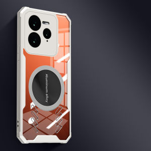 Real Me Gt7pro Phone Case E-Sports Cooling Car Magnetic Suction Applicable Realmegt7pro Transparent Protective Case New Arrival Airbag Drop-Resistant Graphene Classy Stylish Creative Breathable Fancy Tide