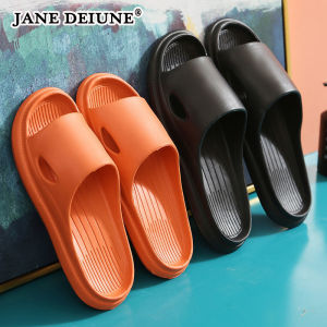 JANE DEIUNE Mens slippers Daily use indoor household soft sole slippers Bathroom bath Non slip lovers wear sandals outside female summer male household shoes Slippers for men