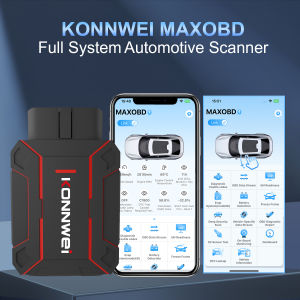 KONNWEI MAXOBD Full System OBD2 Car Diagnostic Tool Bluetooth 5.2 IOS Read Clear Codes Live Data ECU OBDII Auto Scanner