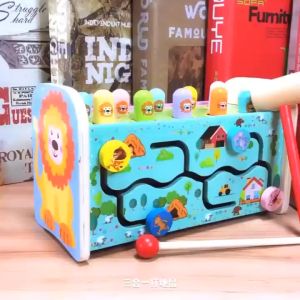 [HCM]Đập chuột kết hợp đàn và tìm đường đa năng 3in1 hình sư tử - Đồ chơi thông minh cho bé