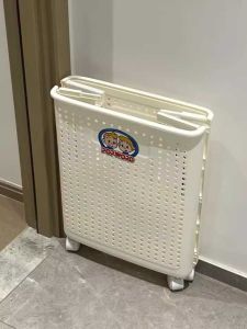 Foldable Large Capacity Dirty Clothes Basket Bathroom Home Use High Aesthetic Value Storage Basket for Laundry Room Organization