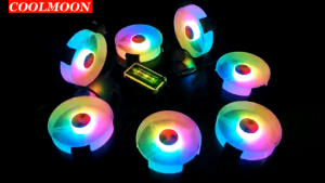 Quạt Tản Nhiệt Fan Case Coolmoon Y1 Led RGB cắm vào hub Tặng kèm ốc vít