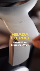 HBADA E3 Air 2026 Edition & E3 Air Ergonomic Office Chair with 3-Zone Dynamic Lumbar Support