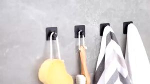 4 pieces of 304 stainless steel wall hooks for home jackets robes bathroom organization accessories