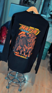 Kaos Lengan Panjang Mafia Lembu Boss Muda Peternak Sapi Limousin Indonesia Big Size Jumbo