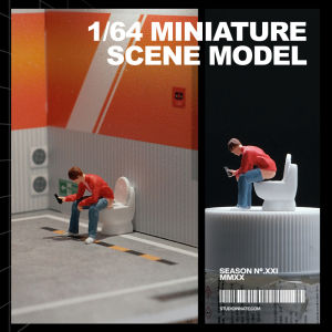 โมเดลห้องน้ำเรซิ่นขนาดเล็ก รูปชาย ของสะสม ของตกแต่งฉากไมโครแลนด์สเคป ของเล่นสำหรับอายุ 14 ปีขึ้นไป