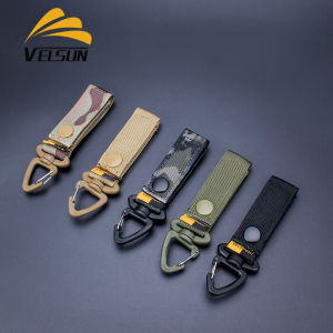 Vel Sport Tactical Nylon Molle Webbing Belt Outdoor Climbing Backpack Key Hook Mountaineering Gear Camping Travel Accessories