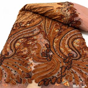 OLEVO | AT3021-A Green Luxury Wedding Dress New Style French Velvet Embroidery Sequins Lace Fabric Nigerian African Handmade Beaded Lace