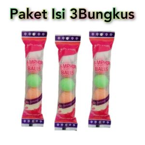 3PACK Kamper Toilet Bola Penghilang Bau Ruangan Lemari Pakaian Laci Sebarguna