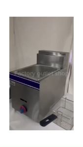 หม้อทอดใช้แก๊ส 1อ่าง 1ตะกร้า (7ลิตร) เตาทอดใช้แก๊ส - หม้อทอดที่ใช้แก๊ส หม้อทอดใช้แก๊ส หม้อทอดเฟรนฟราย สเเตนเลส Gas Deep Fryer (7L) GF-71