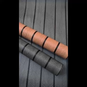 Wallpaper Sticker Dinding Motif Panel Buram Krem Panjang 8 Meter x Lebar 45cm