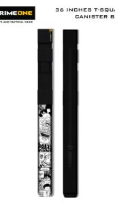 PRIMEONE X CORDURA 36 INCHES T SQUARE AND CANISTER BAG STRAWHAT PIRATE BLACK PRINTED