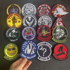 Huy Hiệu Thêu Hình Đội Đặc Nhiệm Desert Prowler Grim Reapers Phù Hiệu Tinh Thần Huy Hiệu Chiến Thuật Nhãn Dán Ba Lô Móc Dán Chất Liệu Polyester