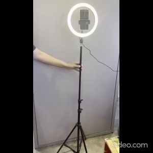 Ring Light 26cm + Tripod 2m - Lampu Makeup - Lampu Selfie - Lampu Vlog