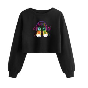 sweater crewneck crop anak perempuan usia 3-12 tahun bergaya casual dan trrendy