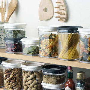 Inomata Kitchen Storage Container Plastic Transparent Sealed Food Storage Box Grain Cereal Storage Jar Commercial Grade