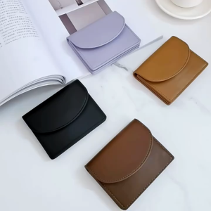 Card Holder Retro Korean Wallet Lipat Mini  Short Card Dompet