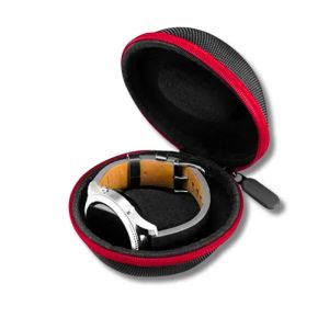 Portable EVA Single Watch Travel Case Watch Storage Organizer Box Watch Holder Waterproof for Smartwatches Zippered Container