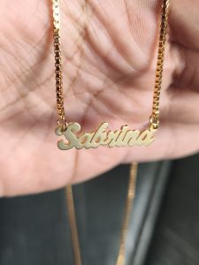 kalung titanium liontin nama